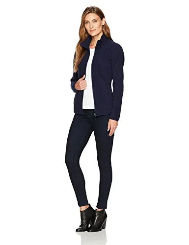 Amazon Essentials Women's Classic Fit Long-Sleeve Full-Zip Polar Soft Fleece Jacket, Night Navy, X-Small