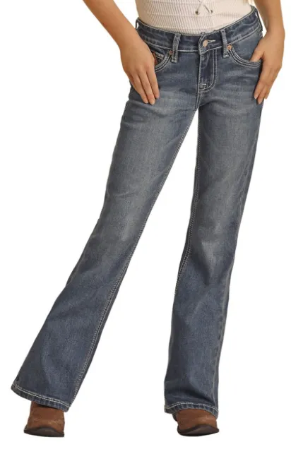 BG4MD04239 - HORSE EMBROIDERED FIT BOOTCUT JEANS