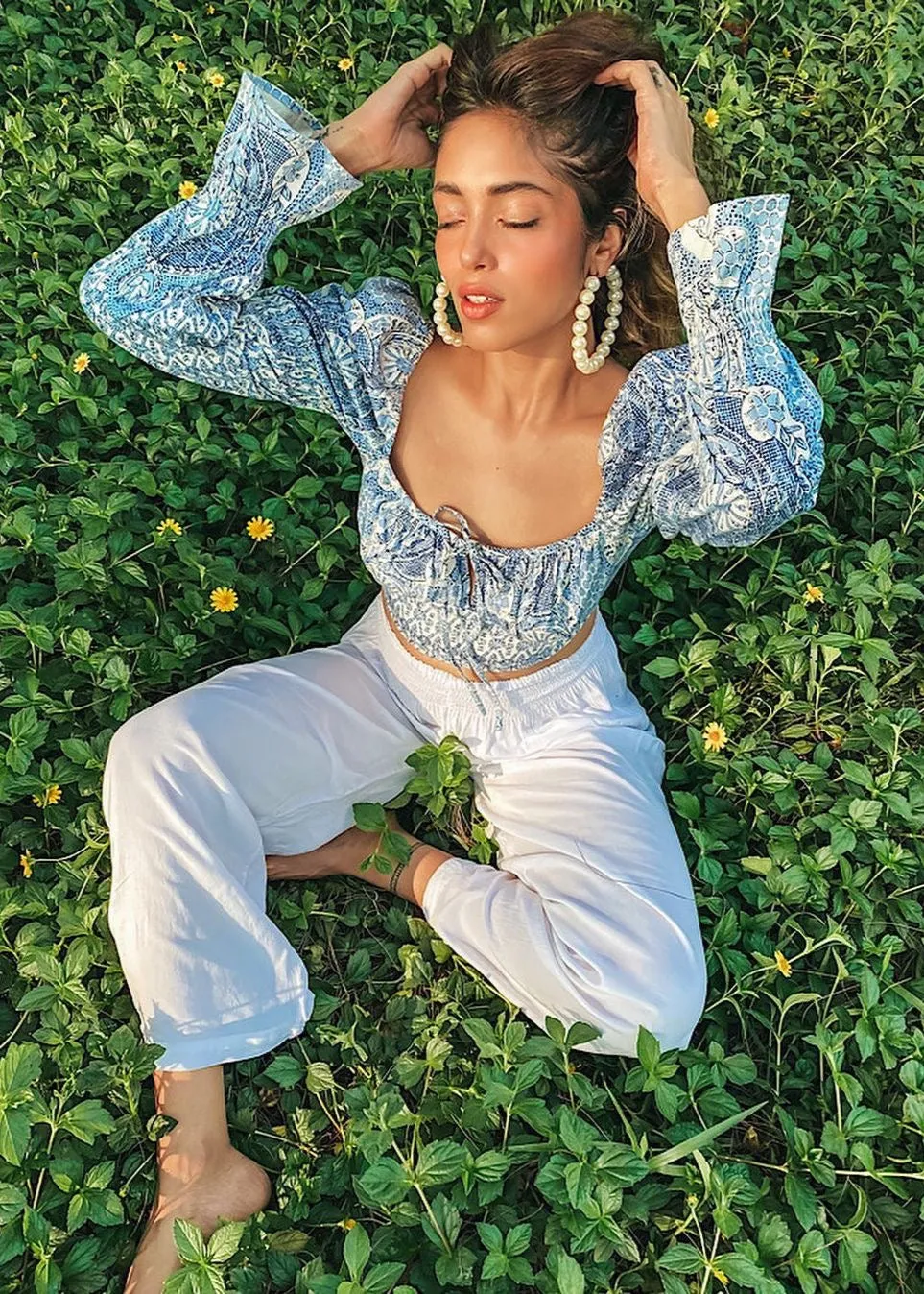 Calliope Puff Sleeve Crop Top CL