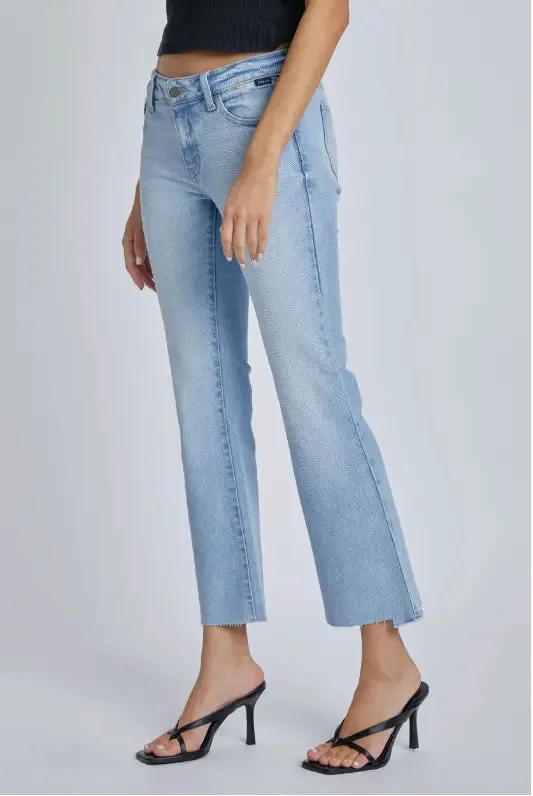 Cello Jeans Mid Rise Crop Flare  Effortless Style Meets Comfort
