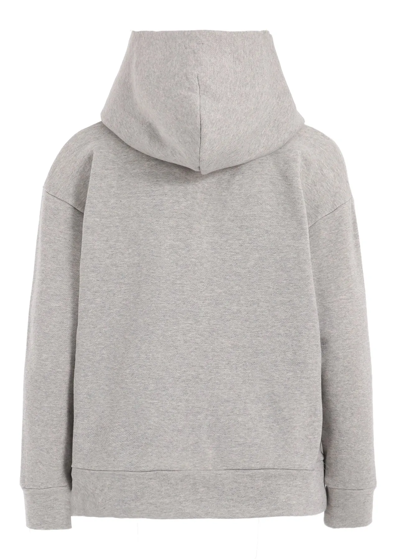 COTTON FLEECE   STRIPE RIBBON HOODIE