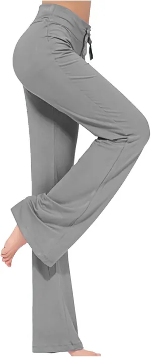 Crazy Yoga Leggings for Women Flared Pants Fitness Yoga Pants Fold Over Leggings for Women High Waist Yoga Pants