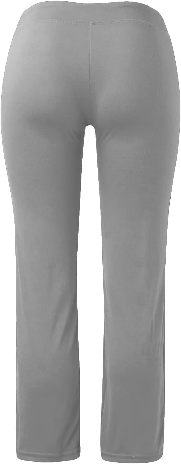 Crazy Yoga Leggings for Women Flared Pants Fitness Yoga Pants Fold Over Leggings for Women High Waist Yoga Pants