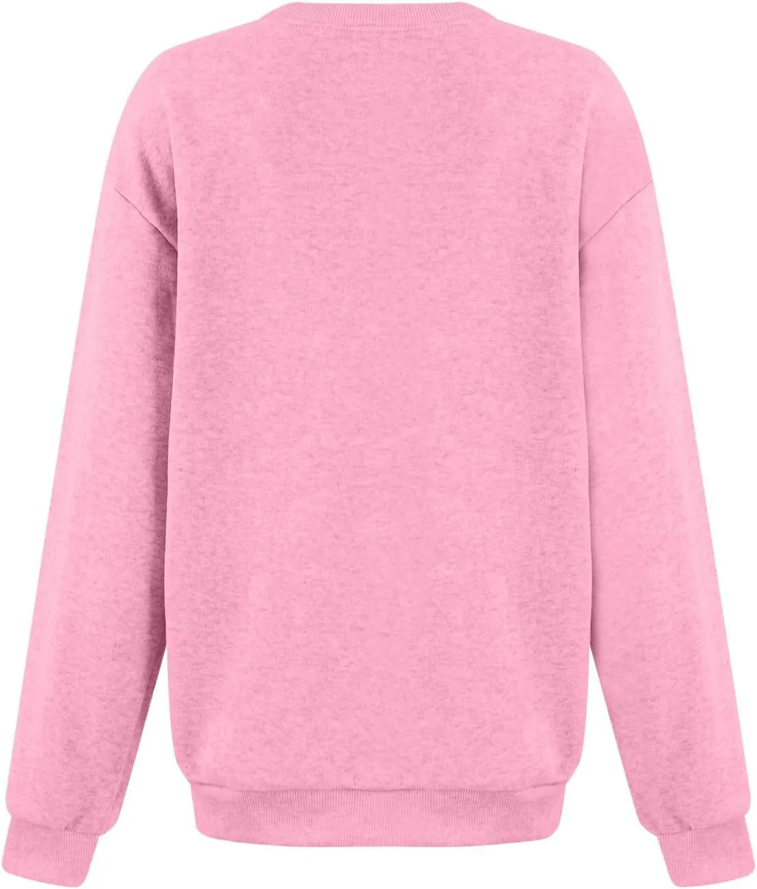 Crewneck Sweatshirts Women Comfy Pullover Crew Neck Sweatshirt Trendy Fleece Fall Sweaters Outfits 2024