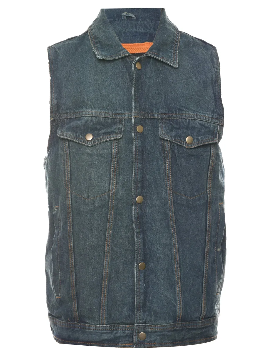 Denim Jacket Vest - L