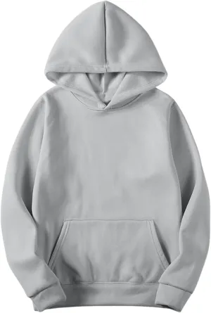Fall Sweatshirts For Women Solid Color Comfy Fleece Hoodies Lightweight Casual Trendy Hooded Sweatshirt