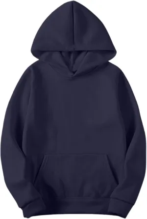Fall Sweatshirts For Women Solid Color Comfy Fleece Hoodies Lightweight Casual Trendy Hooded Sweatshirt