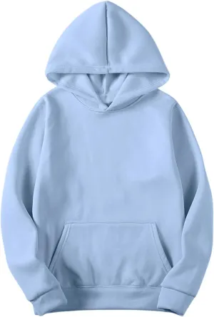 Fall Sweatshirts For Women Solid Color Comfy Fleece Hoodies Lightweight Casual Trendy Hooded Sweatshirt