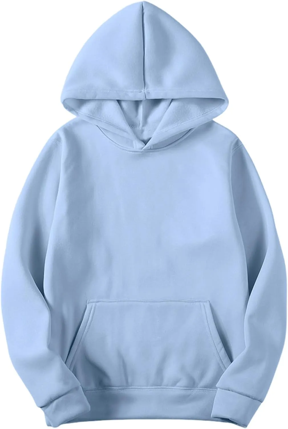 Fall Sweatshirts For Women Solid Color Comfy Fleece Hoodies Lightweight Casual Trendy Hooded Sweatshirt