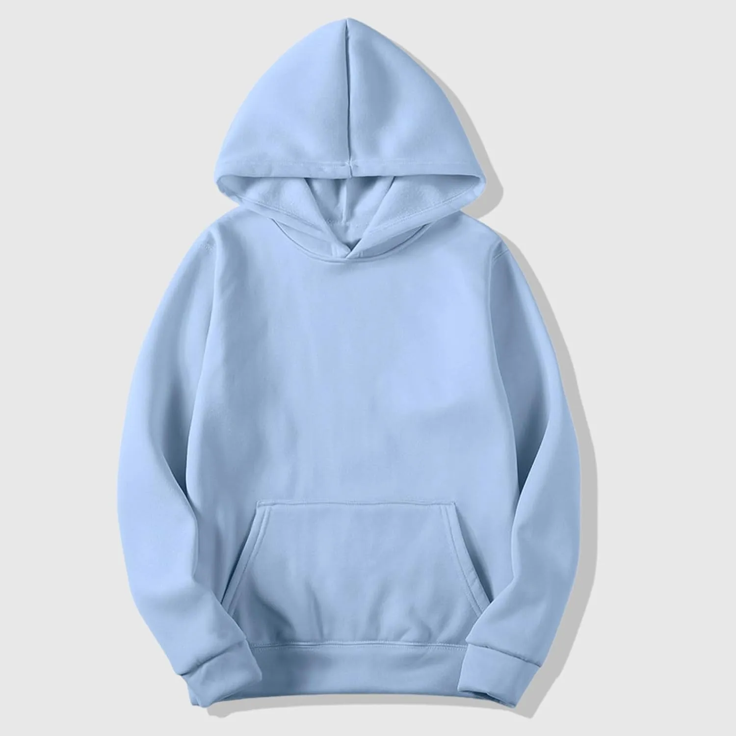 Fall Sweatshirts For Women Solid Color Comfy Fleece Hoodies Lightweight Casual Trendy Hooded Sweatshirt
