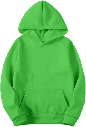 Fall Sweatshirts For Women Solid Color Comfy Fleece Hoodies Lightweight Casual Trendy Hooded Sweatshirt