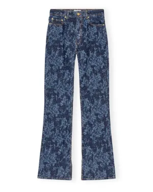 Ganni Lazer Bootcut Slit Iry Jeans