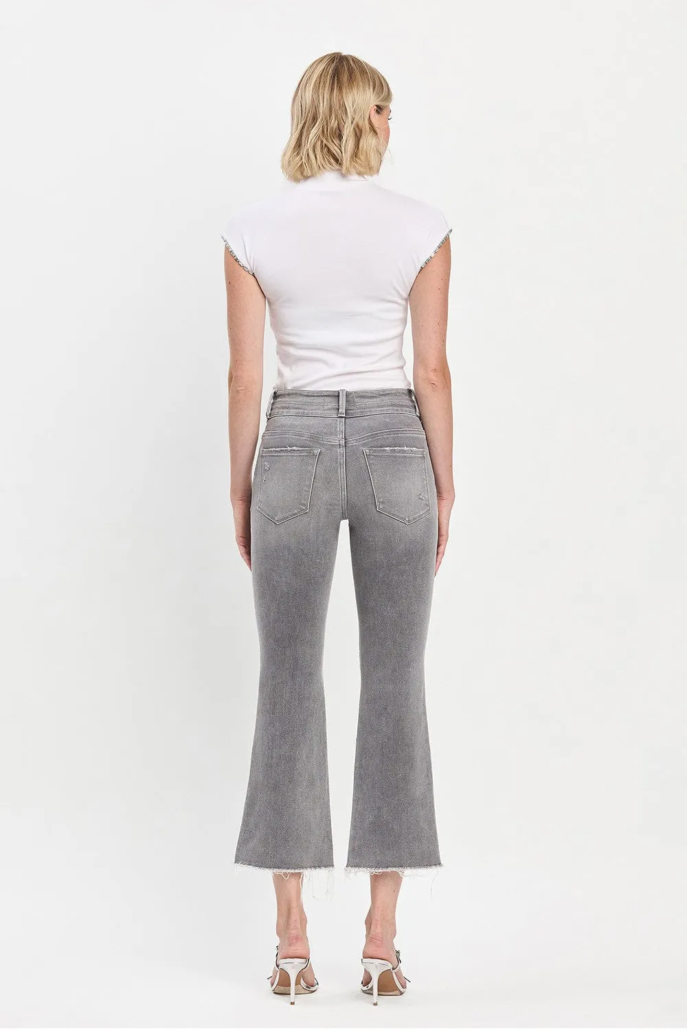 Izzie Slant Hem Mini Bootcut Jeans