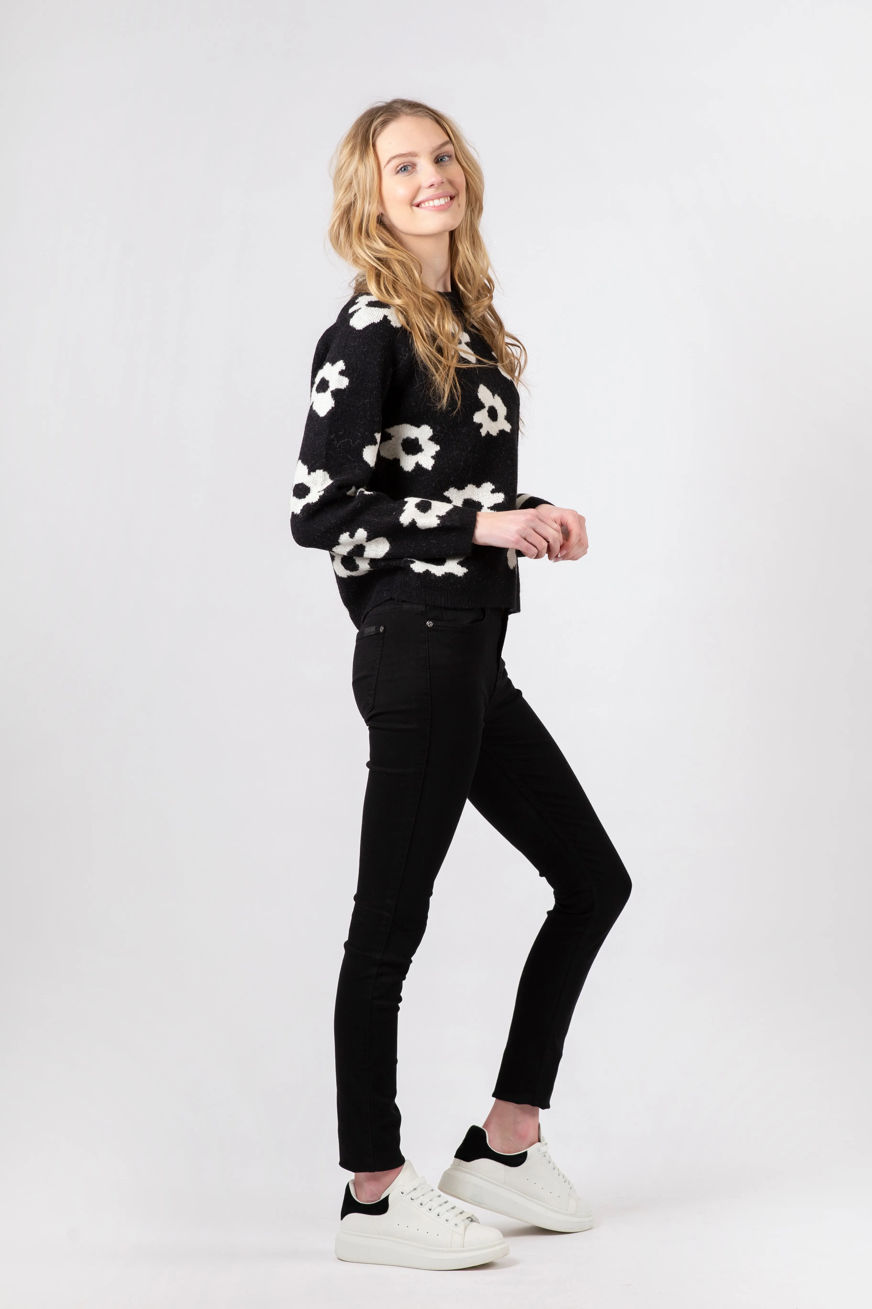 LUCY SWEATER - FLORAL - ONLINE ONLY