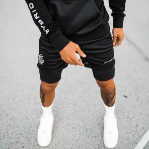 Mens 2-in-1 Training Shorts  Basketball, Running & Fitness Capris