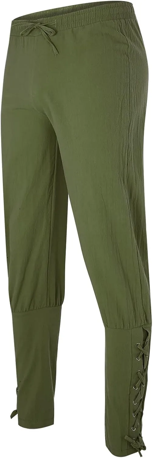 Men's Track Pants Pockets Casual Pants with Zipper Sports Drawstring Mid-Waist Men's Pants Men's Pants Fleece
