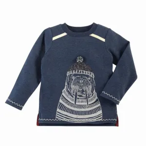 Mud Pie Kids Arctic Sea Boys Tee- Walrus Print