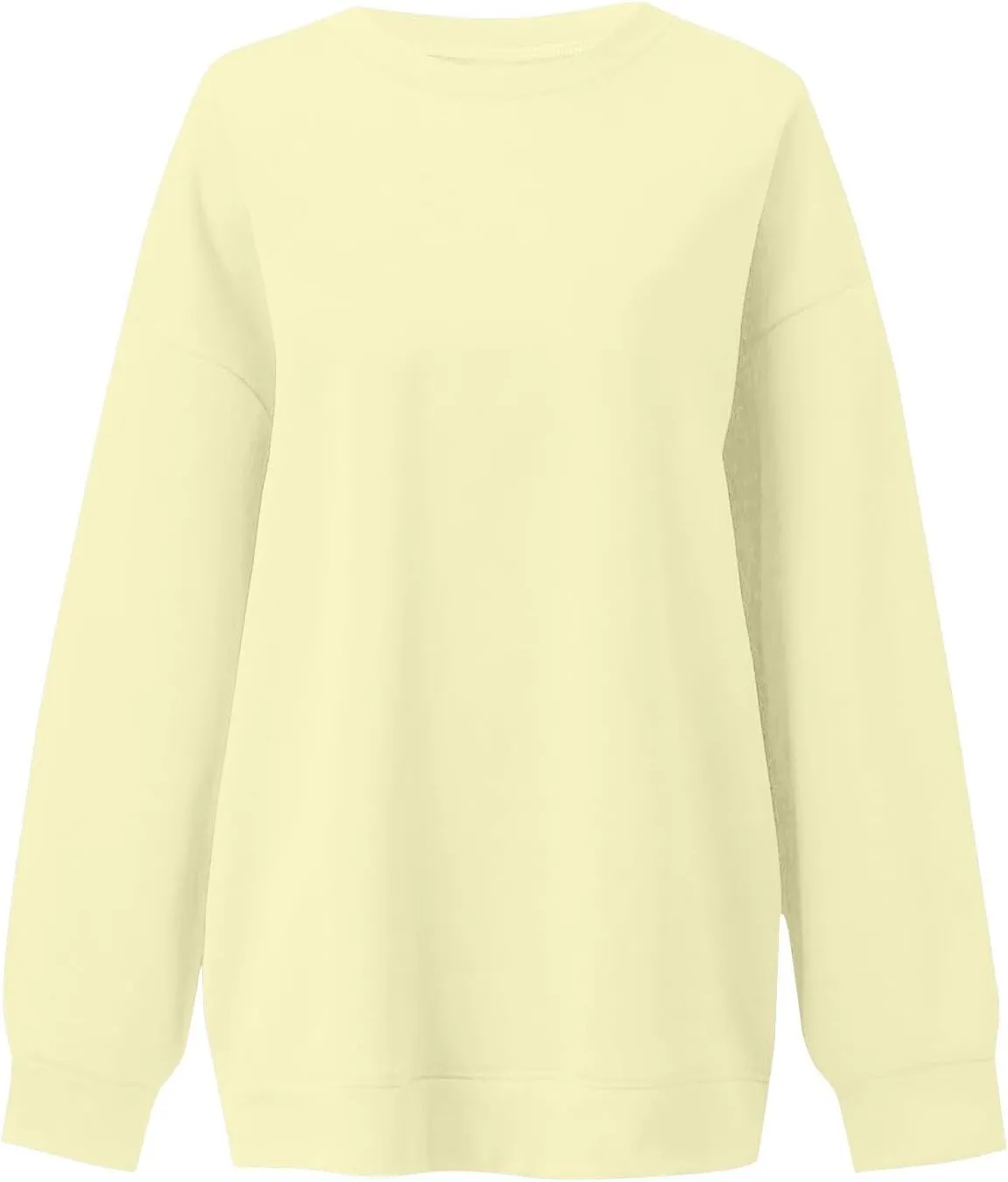 Oversized Sweatshirt for Women Crewneck Fleece Pullover Sweaters Loose Fit Plus Size Hoodie Comfy Fall Winter Tops