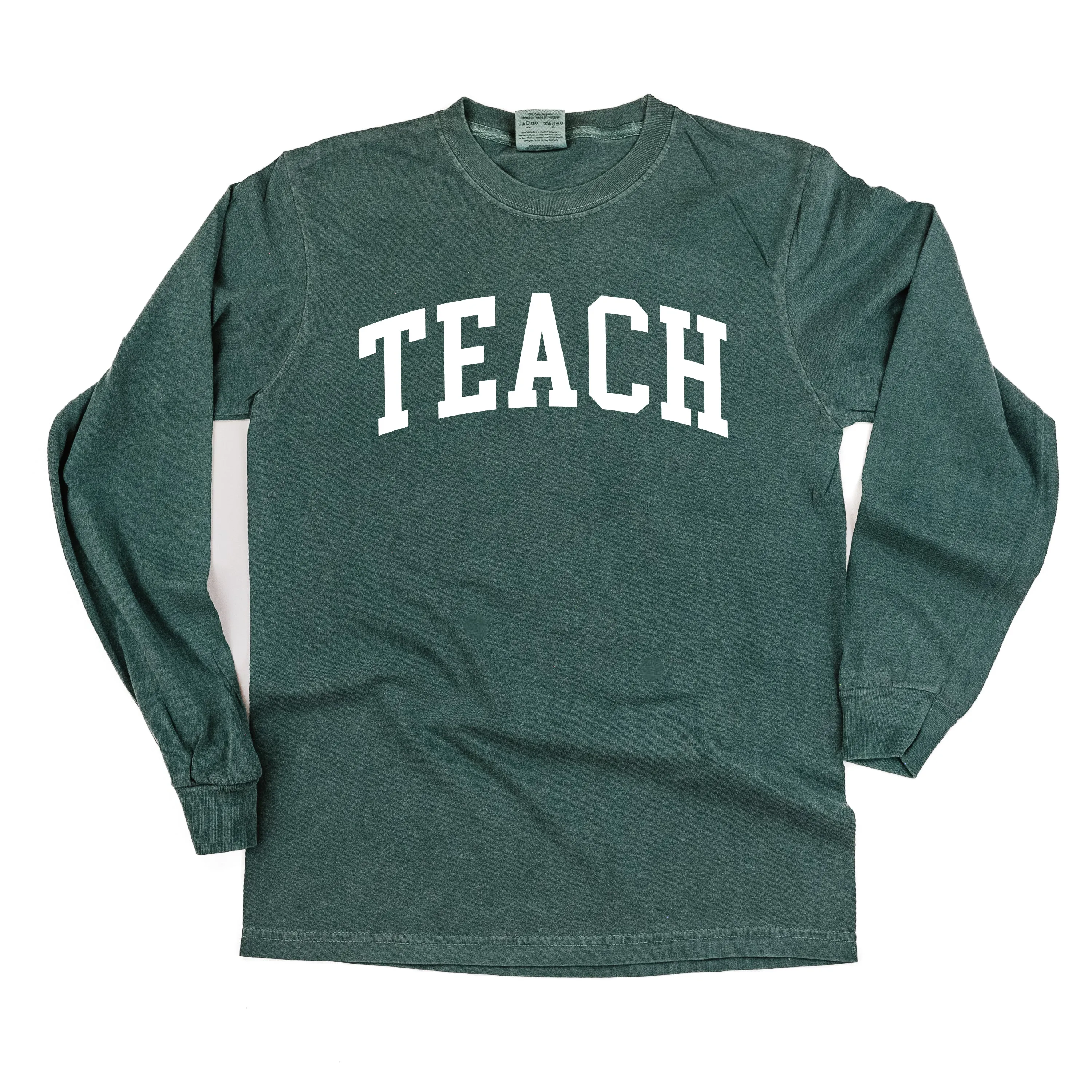 TEACH (Varsity) - LONG SLEEVE COMFORT COLORS TEE
