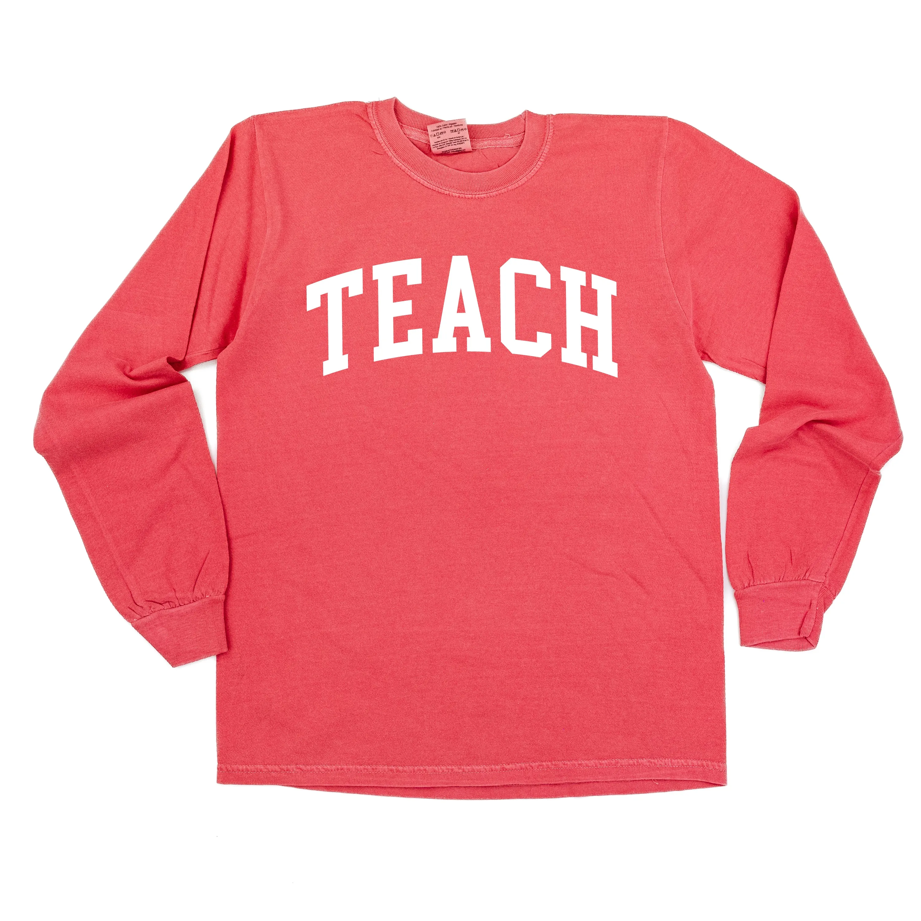 TEACH (Varsity) - LONG SLEEVE COMFORT COLORS TEE