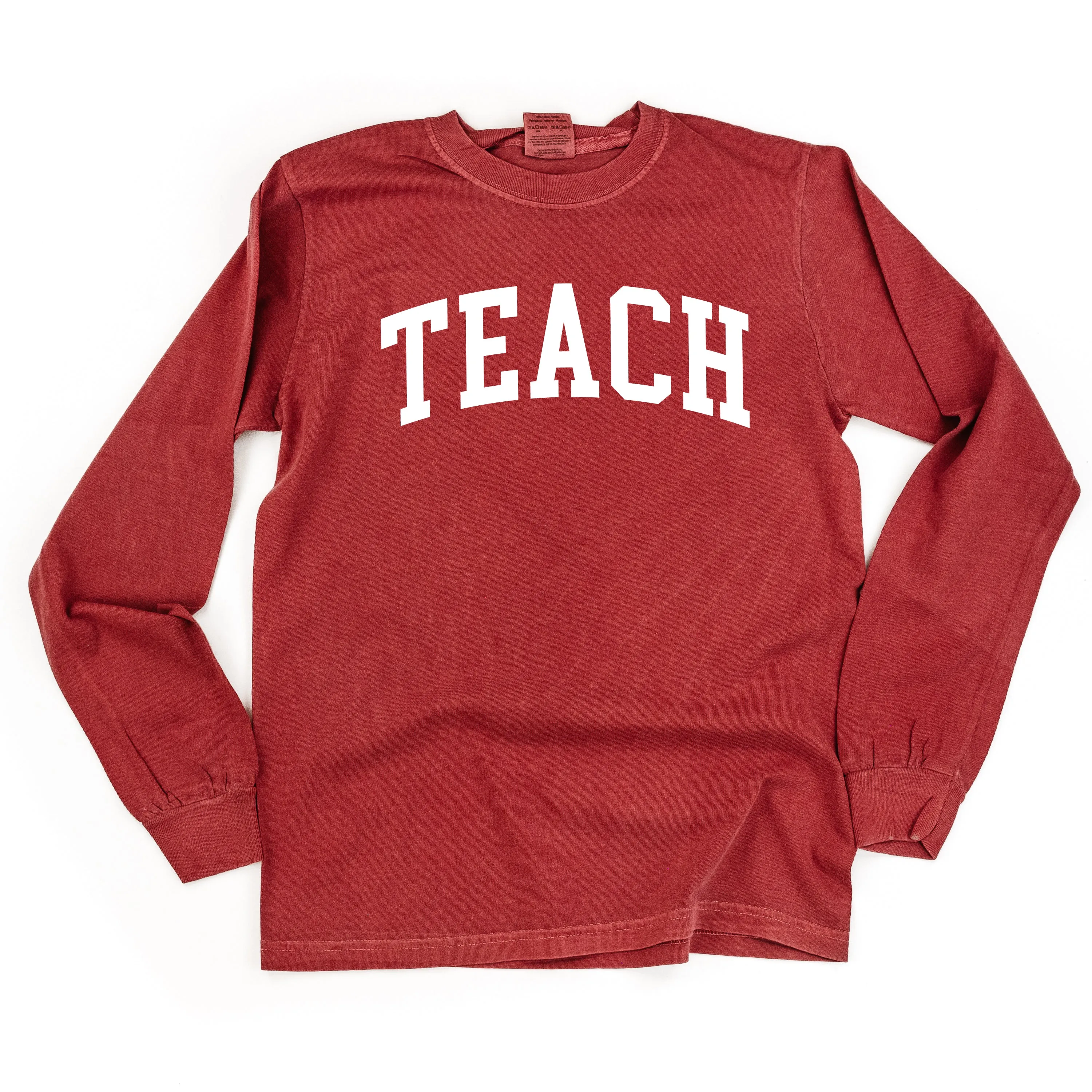 TEACH (Varsity) - LONG SLEEVE COMFORT COLORS TEE