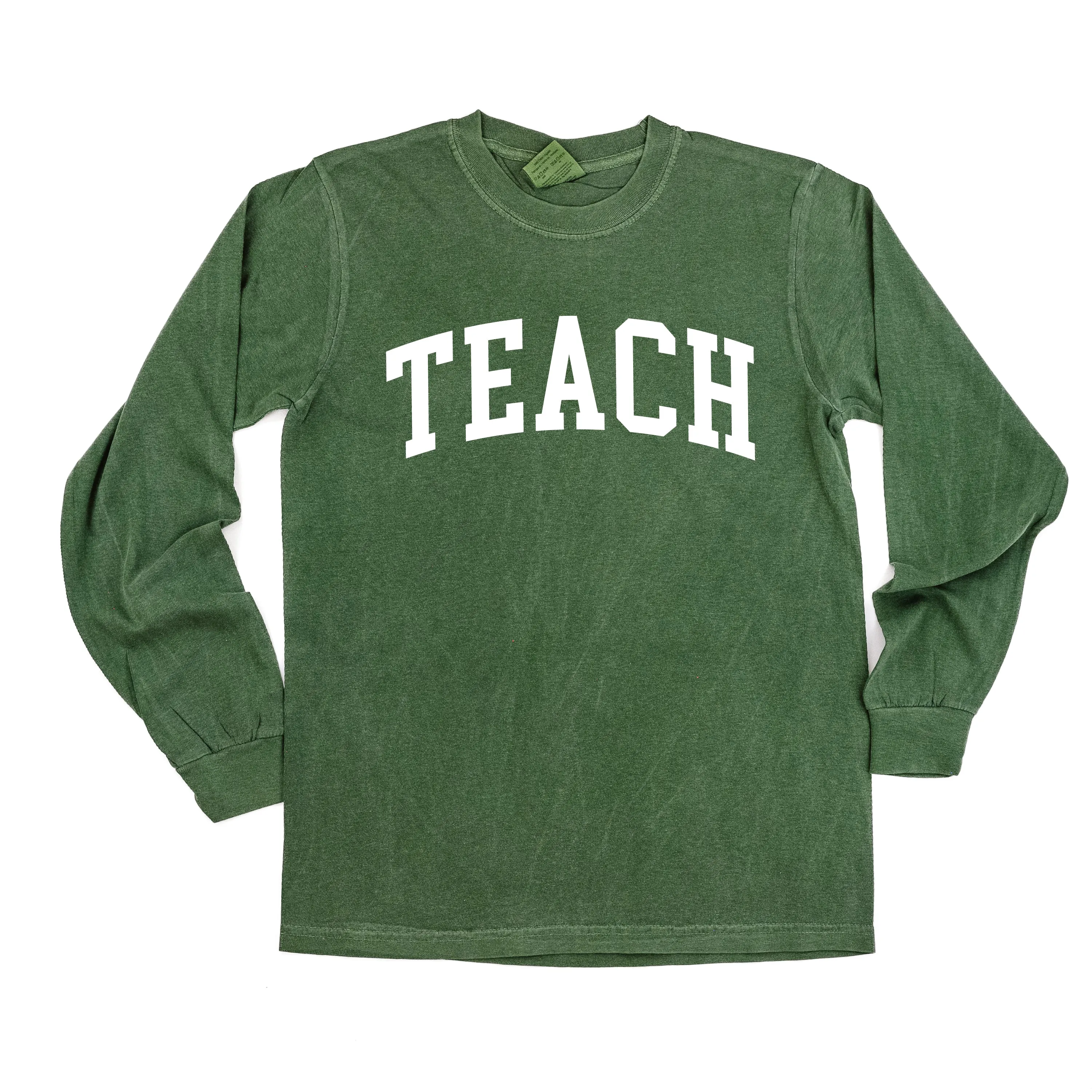 TEACH (Varsity) - LONG SLEEVE COMFORT COLORS TEE