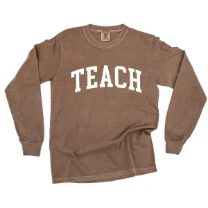 TEACH (Varsity) - LONG SLEEVE COMFORT COLORS TEE