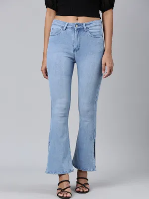 Women Blue Bootcut Denim Jeans