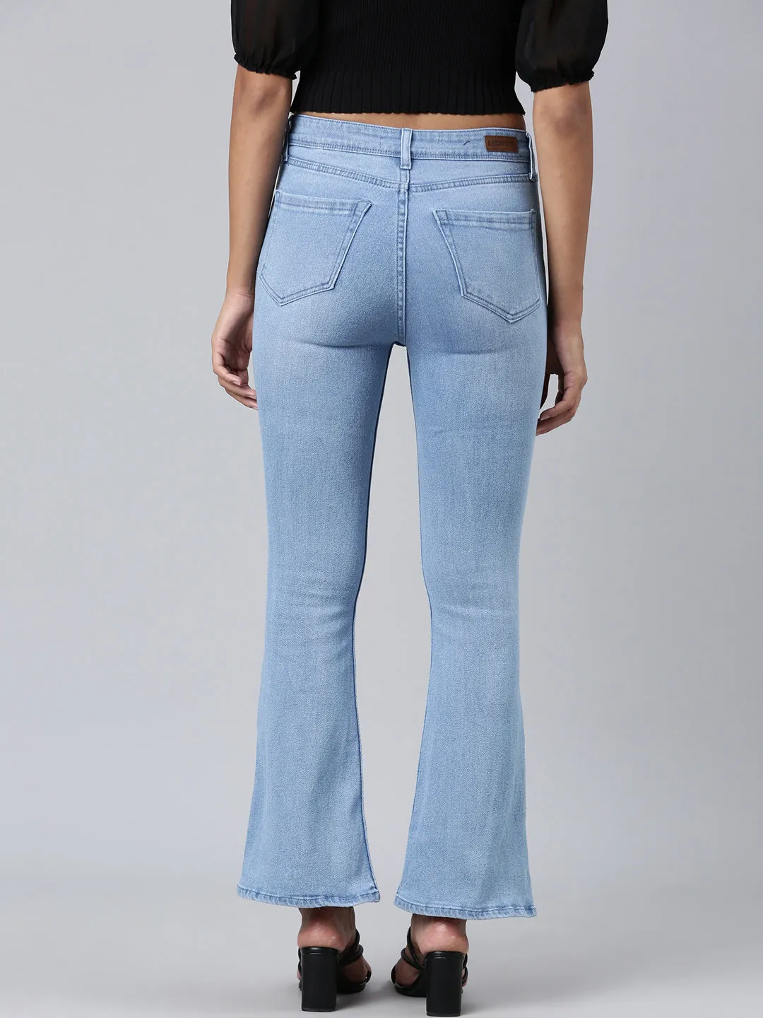Women Blue Bootcut Denim Jeans