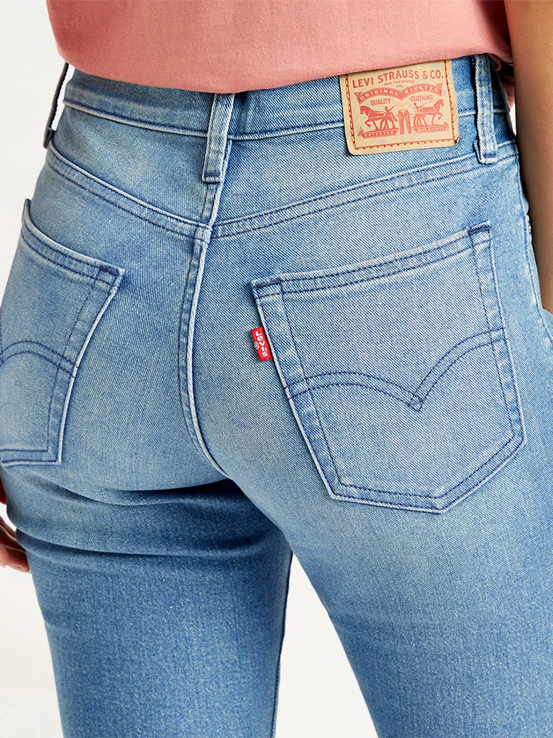 Women's 725 Blue Slim Bootcut Fit High Rise Jeans