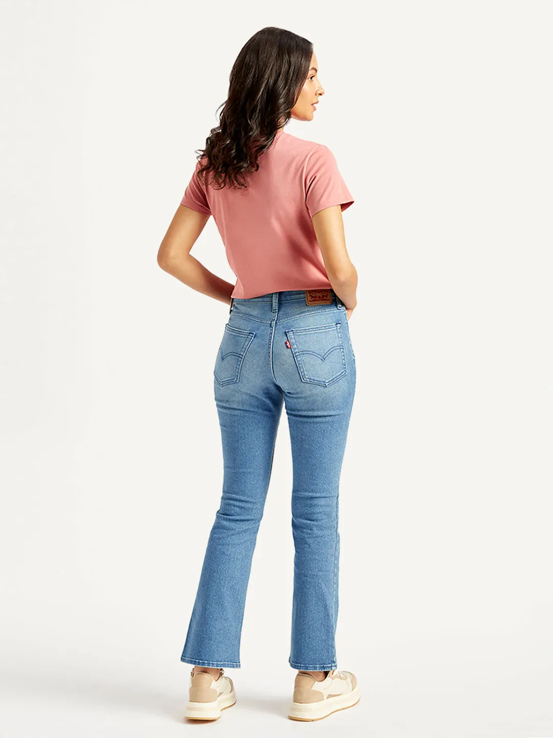 Women's 725 Blue Slim Bootcut Fit High Rise Jeans