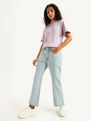 Women's Blue Wedgie Bootcut Fit Mid Rise Jeans
