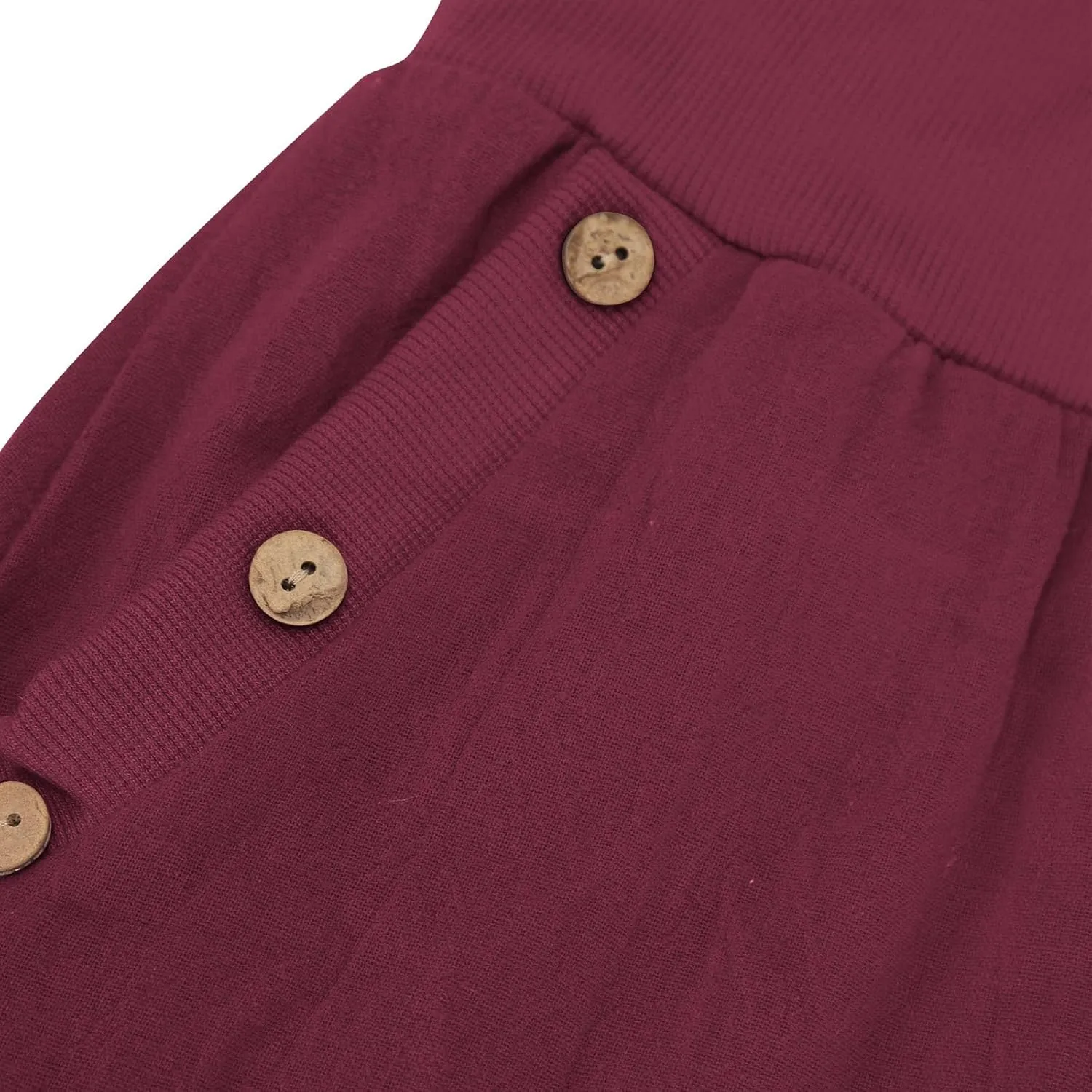 Womens Cotton Linen Capri Pants,High Waist 3/4 Length Cropped Trousers Summer Casual Bottoms Button Capris with Pockets