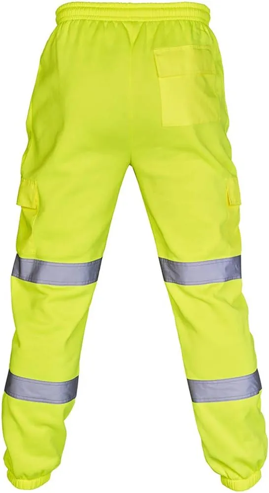 Yoga Pants Men Jogging Pants Mens Long Pants Men Road Work High Visibility Overalls Casual Splicing Casual Trouser Pants