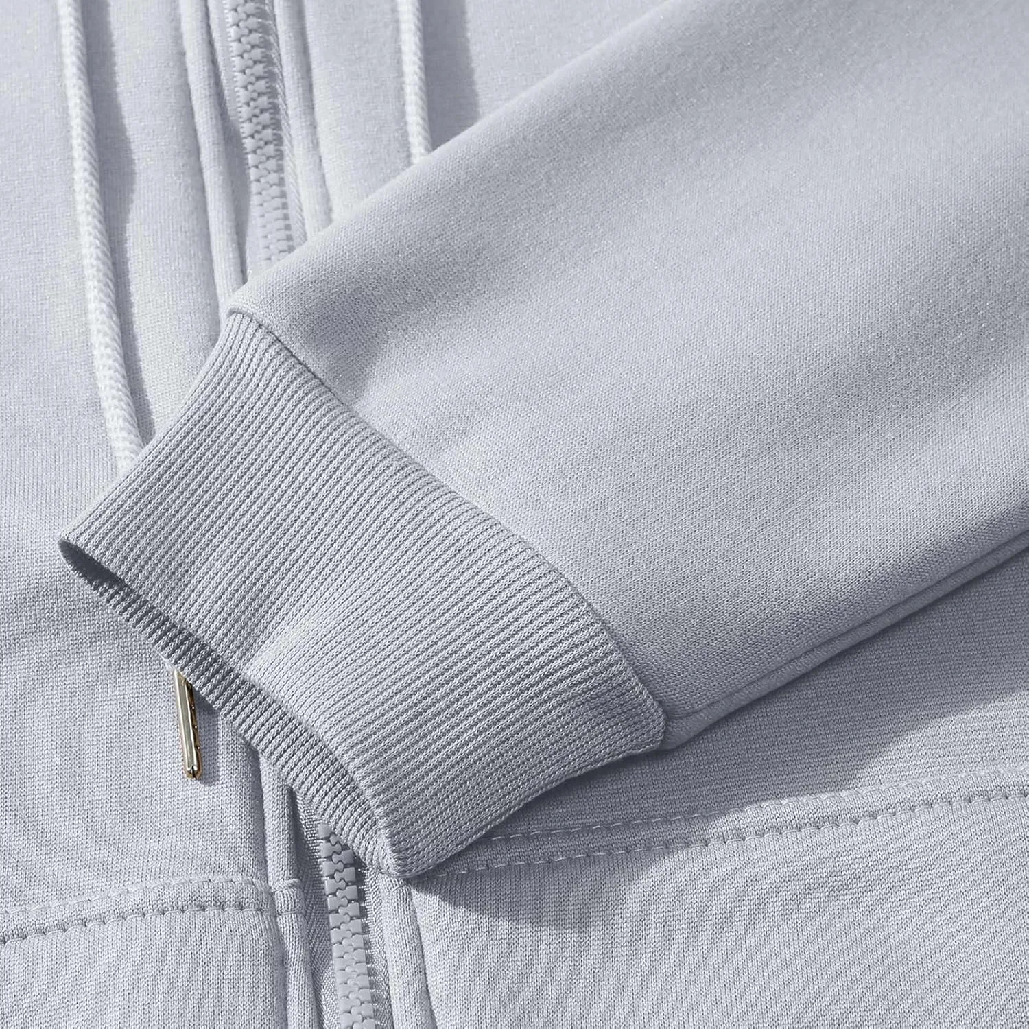 Zip Up Hoodie Women Long Sleeve Oversized Fleece Sweatshirt Comfy Fall Fashion Hooded Jackets Pullover with Pocket